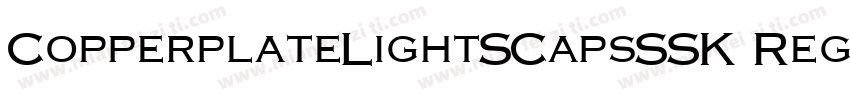 CopperplateLightSCapsSSK Regular字体转换